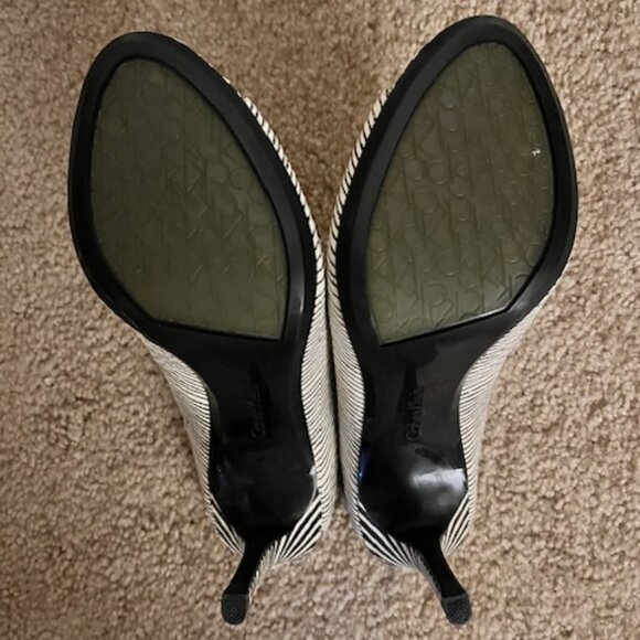 Calvin Klein Black and White Heels - Picture 5 of 5